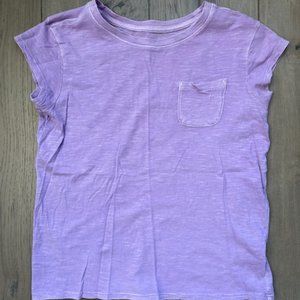CAT & JACK GIRLS SHORT SLEEVE FRONT POCKET SHIRT TOP